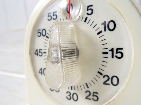 【Sunbeam】アイボリー色・プラスティック製・ヴィンテージ・キッチンタイマー・タイマー USA