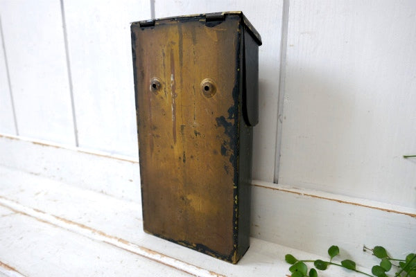 MAIL・ティン製・アンティーク・郵便受け・メールボックス・新聞受け付き・アメリカンビンテージ・US