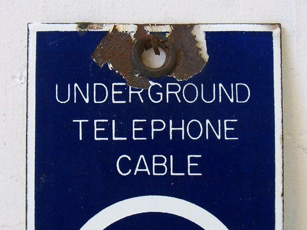 【BELL SYSTEM/ベル】電話会社のホーロー製・アンティーク・サインプレート/看板 USA