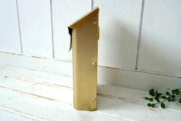 ゴールドトーン×スタッズ・ミッドセンチュリー・ヴィンテージ ・郵便受け・ポスト・メールボックス