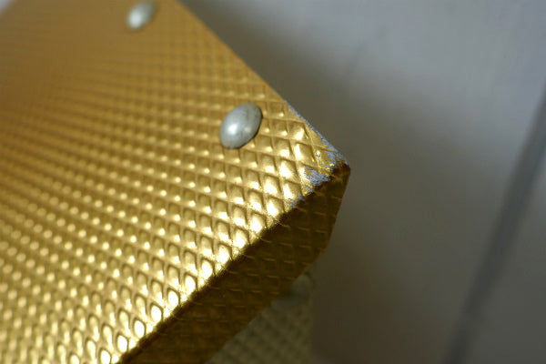 ゴールドトーン×スタッズ・ミッドセンチュリー・ヴィンテージ ・郵便受け・ポスト・メールボックス