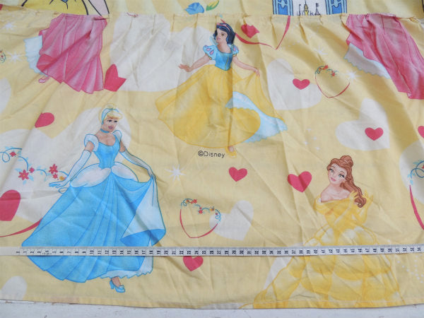 【ディズニープリンセス】シンデレラ&美女と野獣&白雪姫・ヴィンテージ・ベッドスプレッド/ベッドカバー