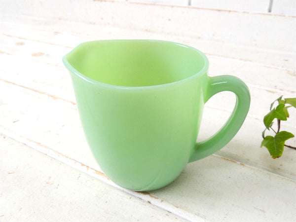 【ファイヤーキング】Fire King・50's・ジェダイ・ミルクピッチャー・クリーマー・20オンス