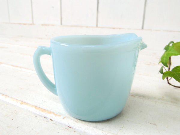 【ファイヤーキング】Fire King・50's・ターコイズ・シュガー&クリーマー・食器