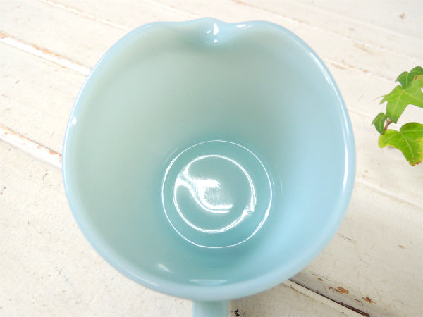 【ファイヤーキング】Fire King・50's・ターコイズ・シュガー&クリーマー・食器