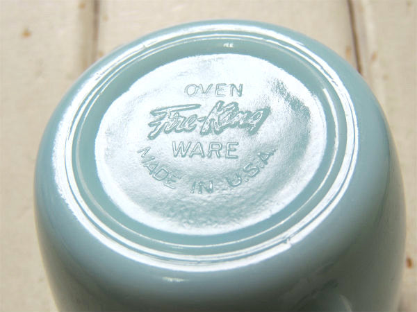 【ファイヤーキング】Fire King・50's・ターコイズ・シュガー&クリーマー・食器
