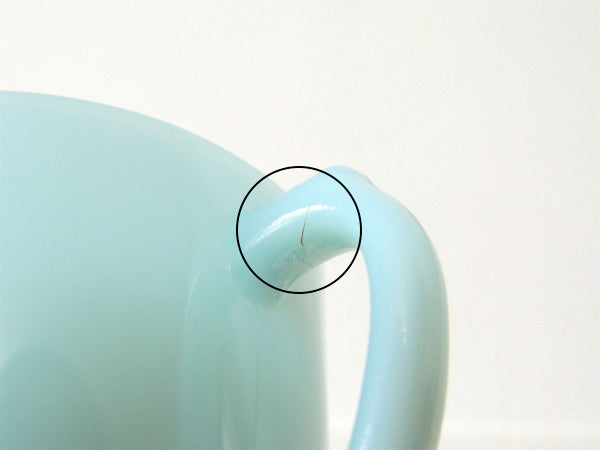 【ファイヤーキング】Fire King・50's・ターコイズ・シュガー&クリーマー・食器