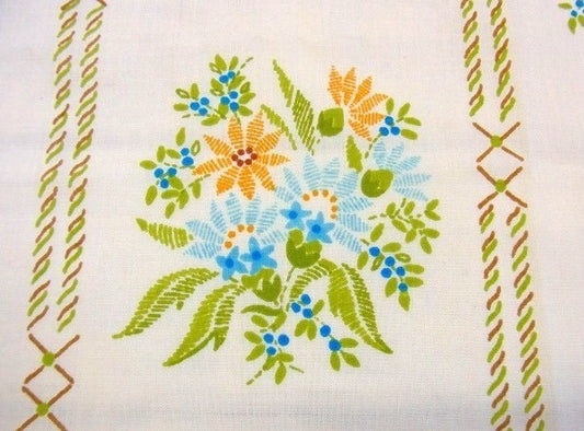 花柄・ヴィンテージ・ユーズドシーツ(ボックスタイプ)　USA