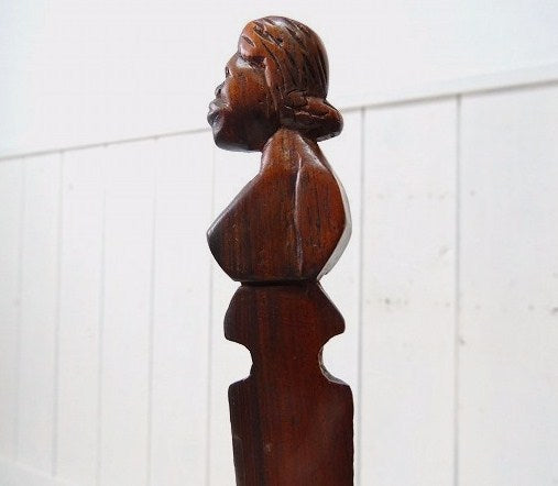 木彫りの女性・ヴィンテージ・レターオープナー/ペーパーナイフ USA