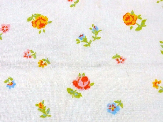 【Sears】シアーズ・小花柄&薔薇柄・ヴィンテージ・ユーズドシーツ(ボックスタイプ)　USA