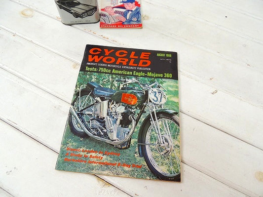 サイクルワールド 1968・トライアンフ アメリカンビンテージ オートバイ 雑誌 USA バイク