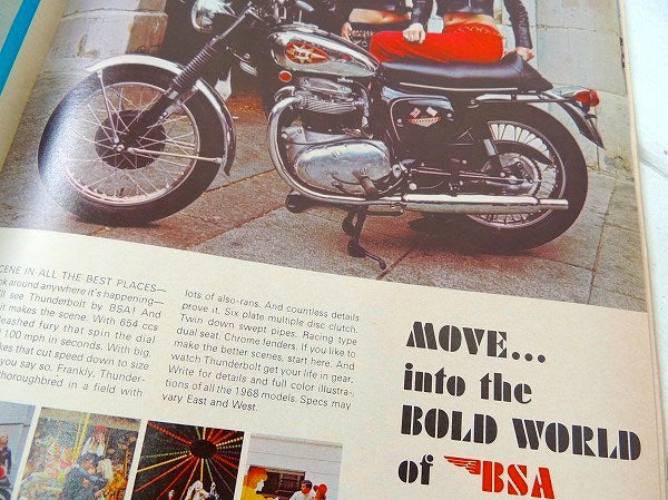 サイクルワールド 1968・トライアンフ アメリカンビンテージ オートバイ 雑誌 USA バイク