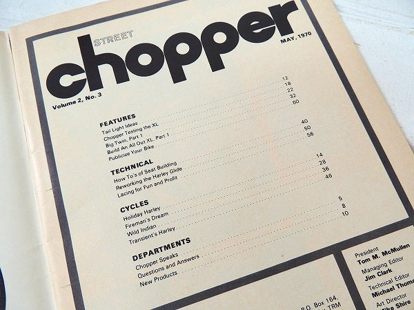 【1970/chopper:チョッパー/Sportster】ビンテージ・オートバイ雑誌・ハーレー
