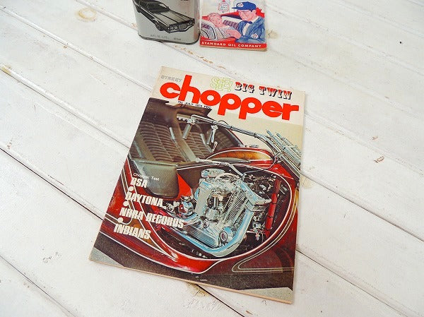 1970 chopper チョッパー BIG TWIN ビンテージ バイク雑誌・ハーレー・オートバイ