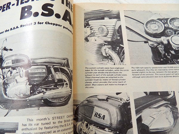 1970 chopper チョッパー BIG TWIN ビンテージ バイク雑誌・ハーレー・オートバイ