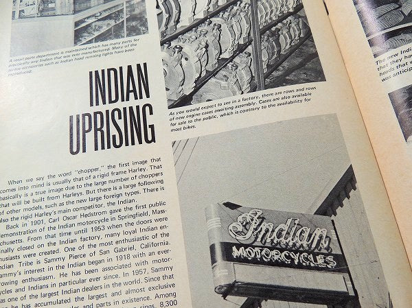 1970 chopper チョッパー BIG TWIN ビンテージ バイク雑誌・ハーレー・オートバイ