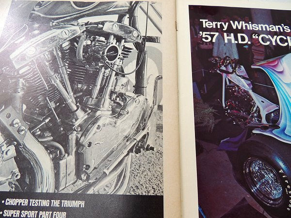 1970 chopper チョッパー BIG TWIN ビンテージ バイク雑誌・ハーレー・オートバイ