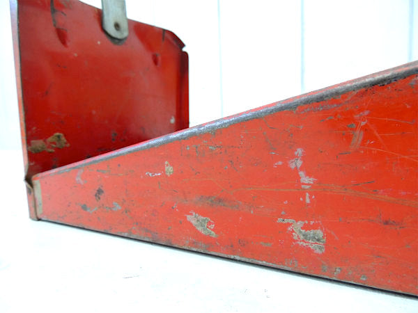 USA・レッドカラー・メタル製・工業系・工具箱・ヴィンテージ・ツールボックス・バスケット