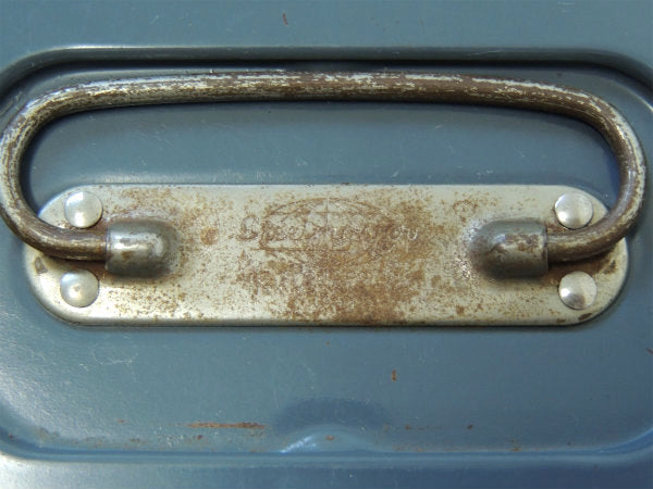 【Steelmaster・NY】工業系・仕切り付き・ビンテージ・キャッシュボックス/金庫USA