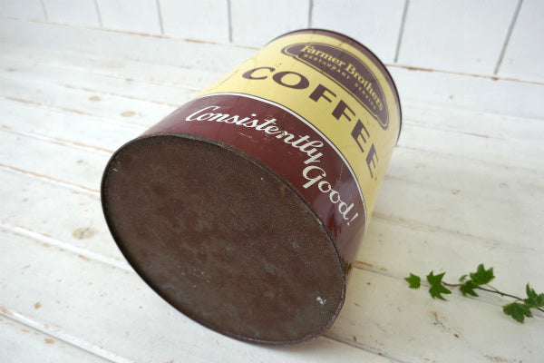 Farmer Brothers COFFEE ヴィンテージ コーヒー缶 ティン缶  保存缶 USA
