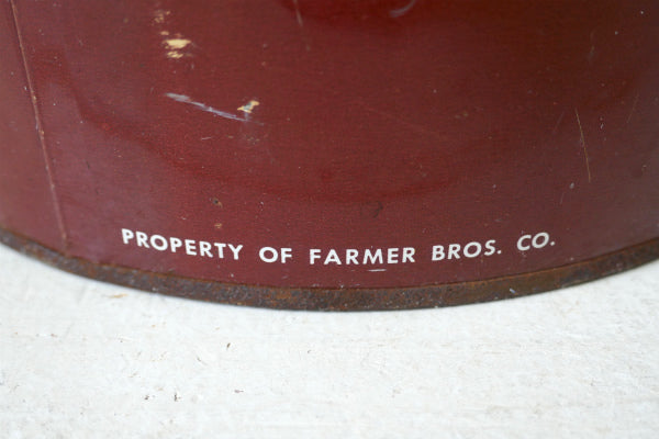 Farmer Brothers COFFEE ヴィンテージ コーヒー缶 ティン缶  保存缶 USA