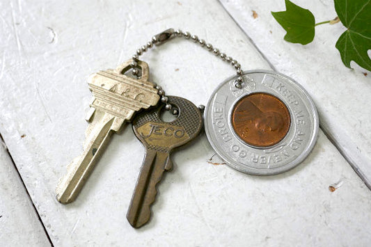 USA 1972年 コイン ラスベガス クラブ・アドバタイジング・ビンテージ・キーホルダー 鍵2本付