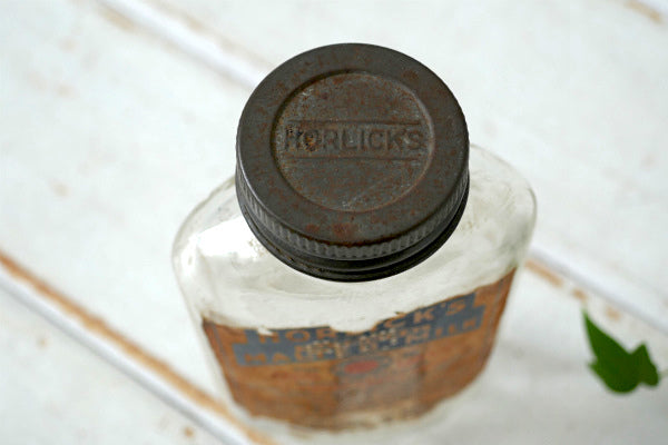 HORLICK'S タブレット ヴィンテージ ガラスボトル ガラス瓶 ノスタルジック レトロ USA