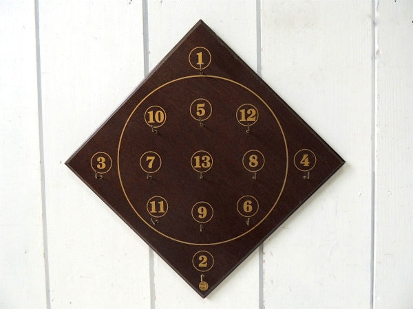 【House Of Marbles】ボードゲーム・木製・壁掛け・ヴィンテージ・鍵フック・キーフック