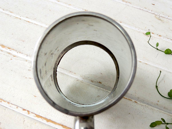 【SHEFFIELD】英国・シェフィールド・ピューター製・アンティーク・マグカップ・食器・ビアマグ