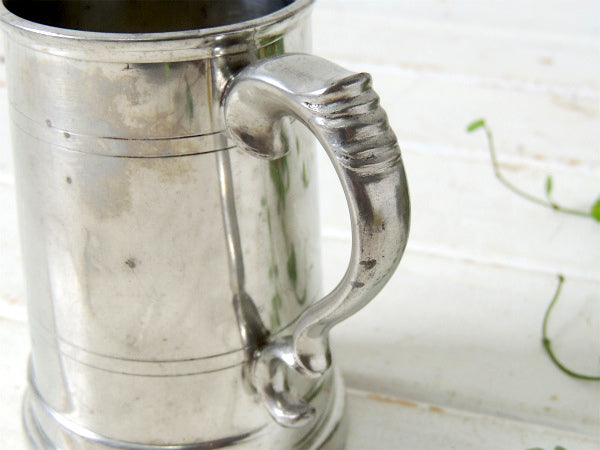 【SHEFFIELD】英国・シェフィールド・ピューター製・アンティーク・マグカップ・食器・ビアマグ