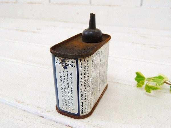【LOCK EASE】鍵用・小さなヴィンテージ・オイル缶 USA