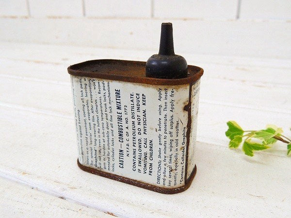 【LOCK EASE】鍵用・小さなヴィンテージ・オイル缶 USA