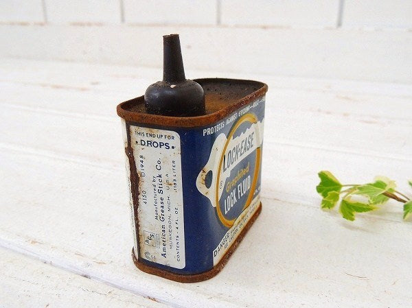 【LOCK EASE】鍵用・小さなヴィンテージ・オイル缶 USA