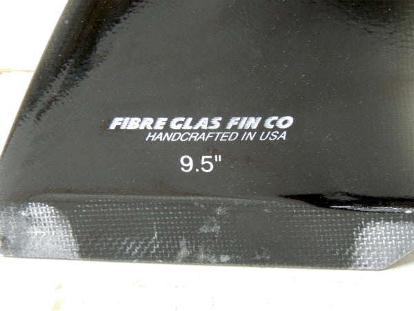 【ファイバーグラス・フィン・9.5】クリアブラック・ロングボード・サーフィン・波乗り