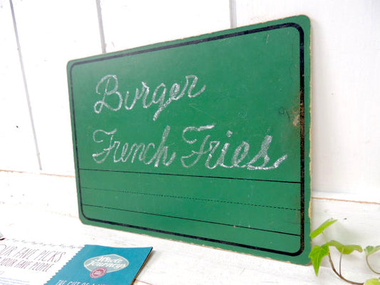 学習黒板・ライン入り ③ ヴィンテージ・黒板・ブラックボード・USA・ステーショナリー