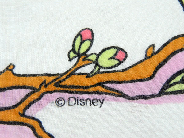 【美女と野獣】ディズニー・大柄プリント・ユーズドシーツ(フラットタイプ)USA