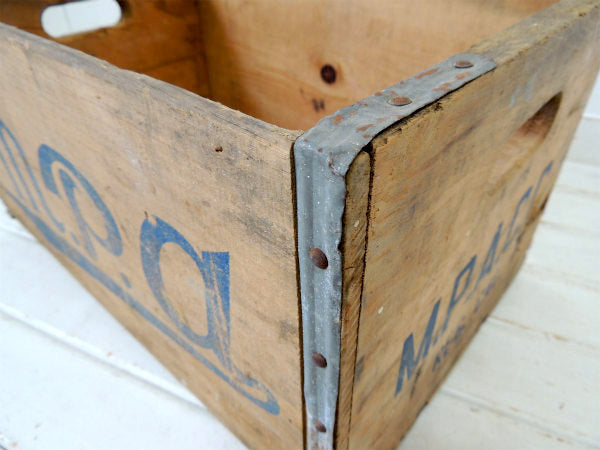 【MPA】カリフォルニア・ミルク会社・ヴィンテージ・ウッドボックス/木箱・アドバタイジング