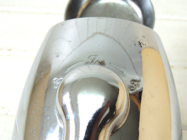 【ICE-O-MAT】スペーシーなクロム製・手動式・ヴィンテージ・アイスクラッシャー USA