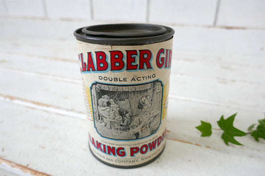 Clabber Girl クラバーガール ベーキングパウダー 30s ヴィンテージ ティン缶 USA