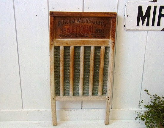 【ナショナル】ヴィンテージ・ウォッシュボード/洗濯板　USA
