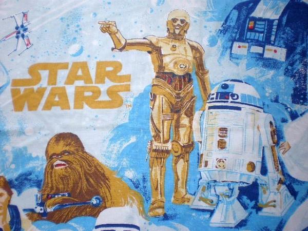 USA　スターウォーズ・ヴィンテージ・ユーズドシーツ/生地(フィット)