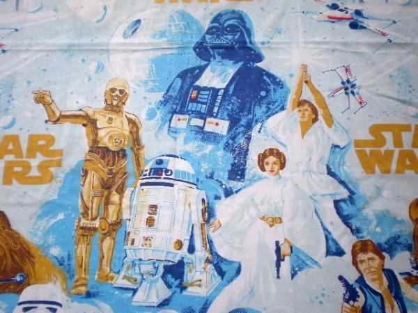USA　スターウォーズ・ヴィンテージ・ユーズドシーツ/生地(フィット)