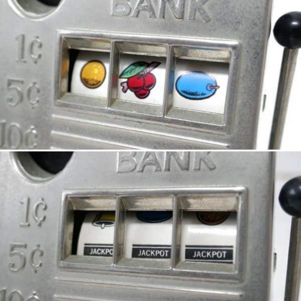 ラスベガス ジャックポット US スロットマシン ビンテージ コインバンク 貯金箱 おもちゃ