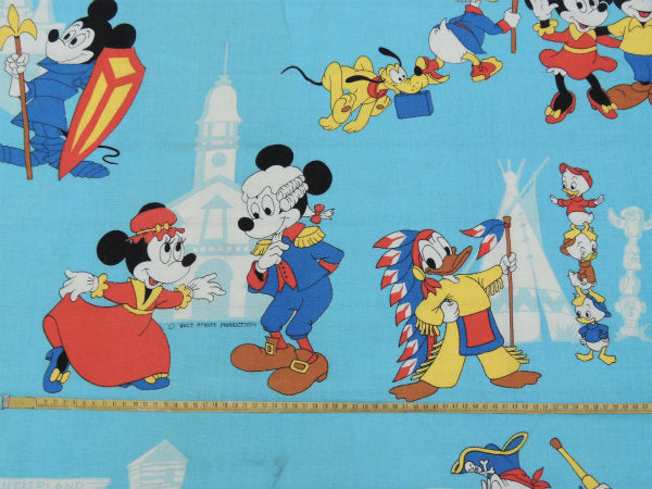 【ミッキー&フレンズ】レトロな海賊ミッキー・ヴィンテージ・カーテン/生地