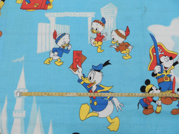 【ミッキー&フレンズ】レトロな海賊ミッキー・ヴィンテージ・カーテン/生地