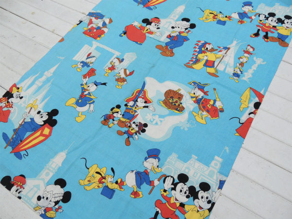 【ミッキー&フレンズ】レトロな海賊ミッキー・ヴィンテージ・カーテン/生地