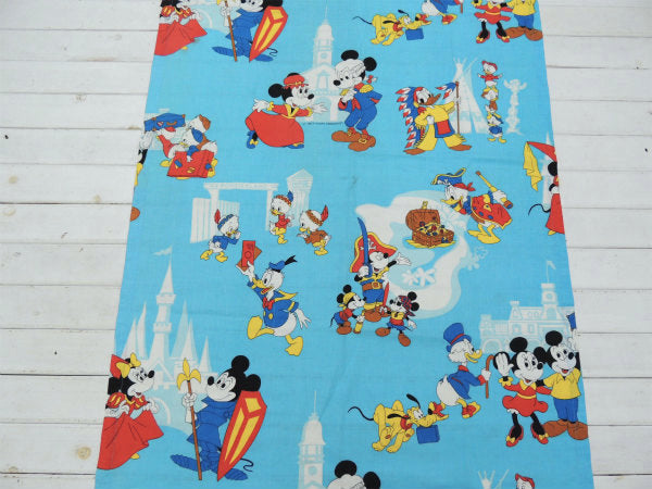 【ミッキー&フレンズ】レトロな海賊ミッキー・ヴィンテージ・カーテン/生地