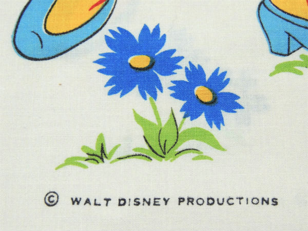 【ミッキー&フレンズ】ピクニック柄・ヴィンテージ・ピロケース/枕カバー USA