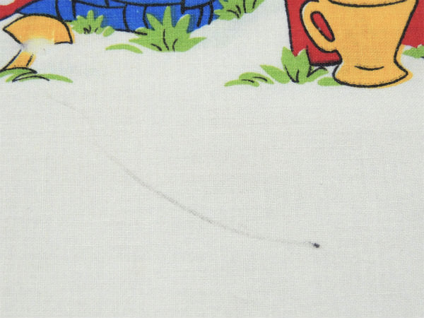 【ミッキー&フレンズ】ピクニック柄・ヴィンテージ・ピロケース/枕カバー USA