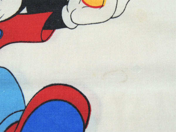 【ミッキー&フレンズ】ピクニック柄・ヴィンテージ・ピロケース/枕カバー USA